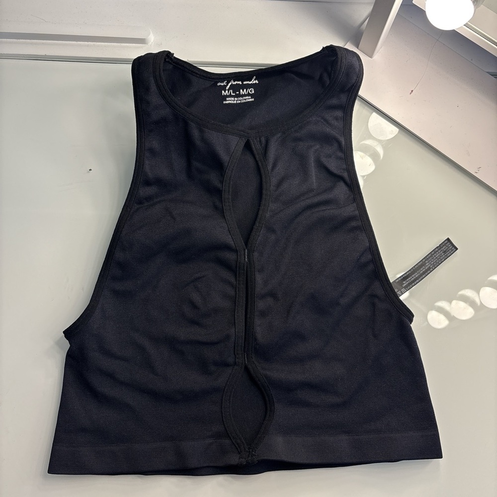 Urban Outfitters Black Cutout Tank
